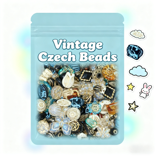 Vintage Czech Beads Lucky Bags--Crazy shop