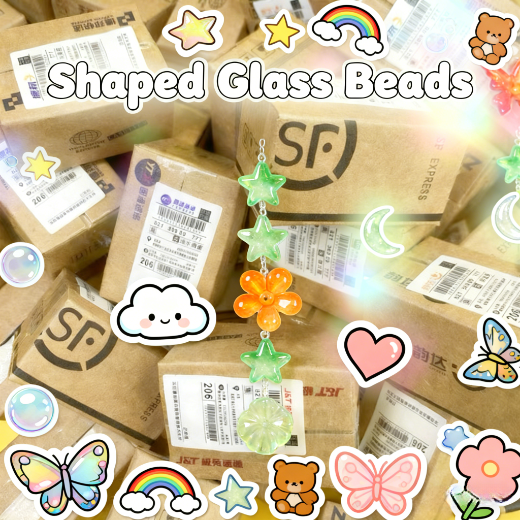 Shaped Glass Beads Lucky Boxs-Crazy shop