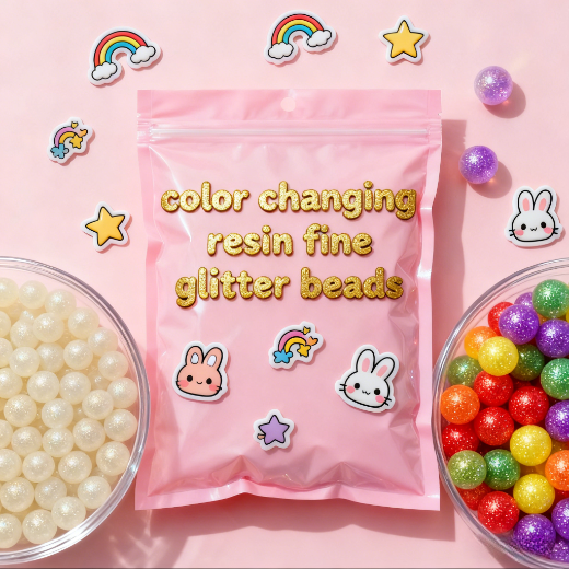 color changing resin fine glitter cateye beads Lucky Bags--Crazy shop