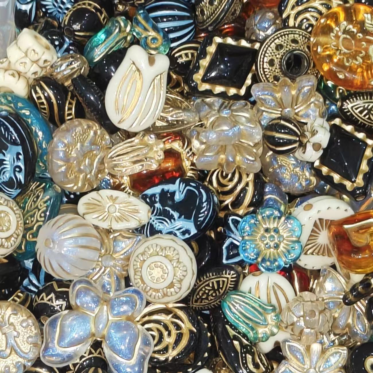 Vintage Czech Beads Lucky Bags--Crazy shop