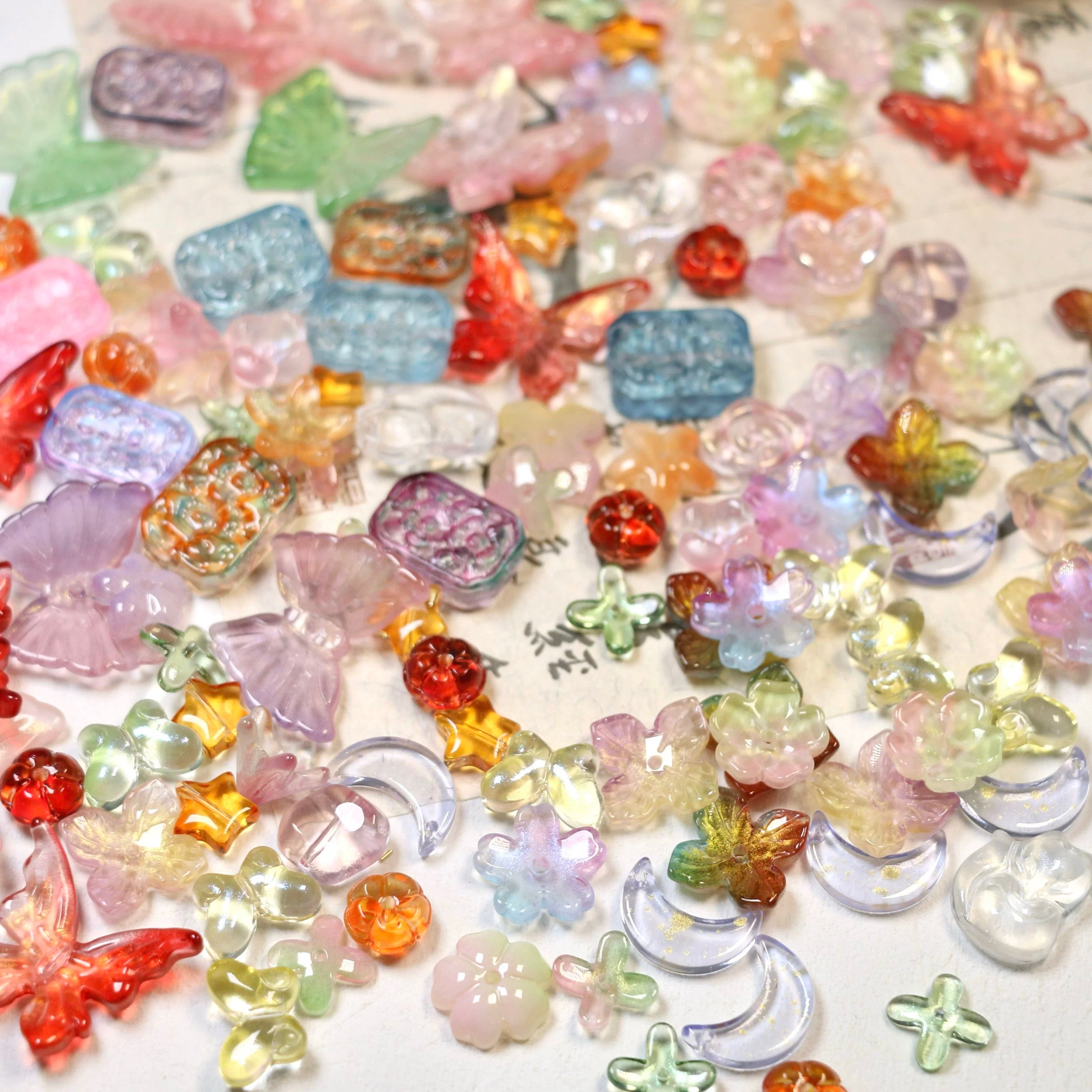 Shaped Glass Beads Lucky Boxs-Crazy shop