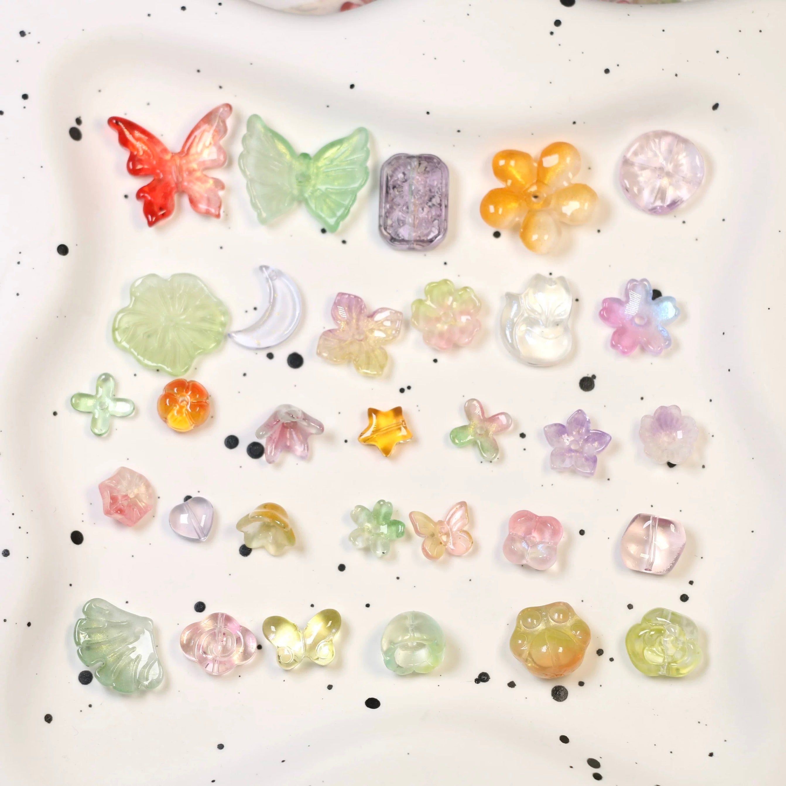 Shaped Glass Beads Lucky Boxs-Crazy shop