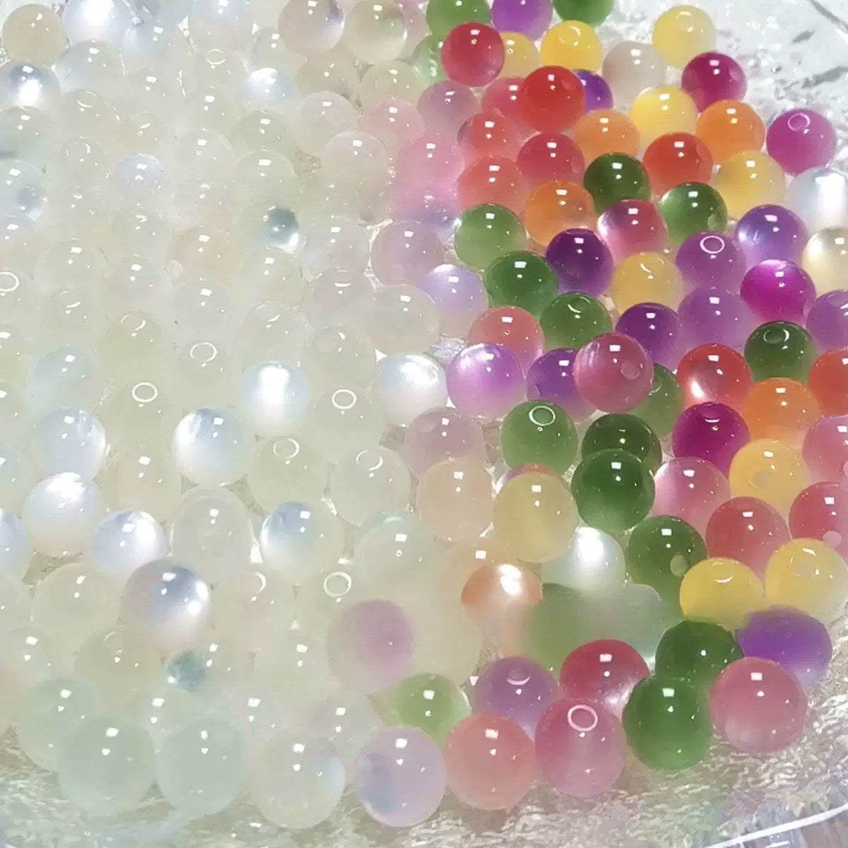color changing resin fine glitter cateye beads Lucky Bags--Crazy shop