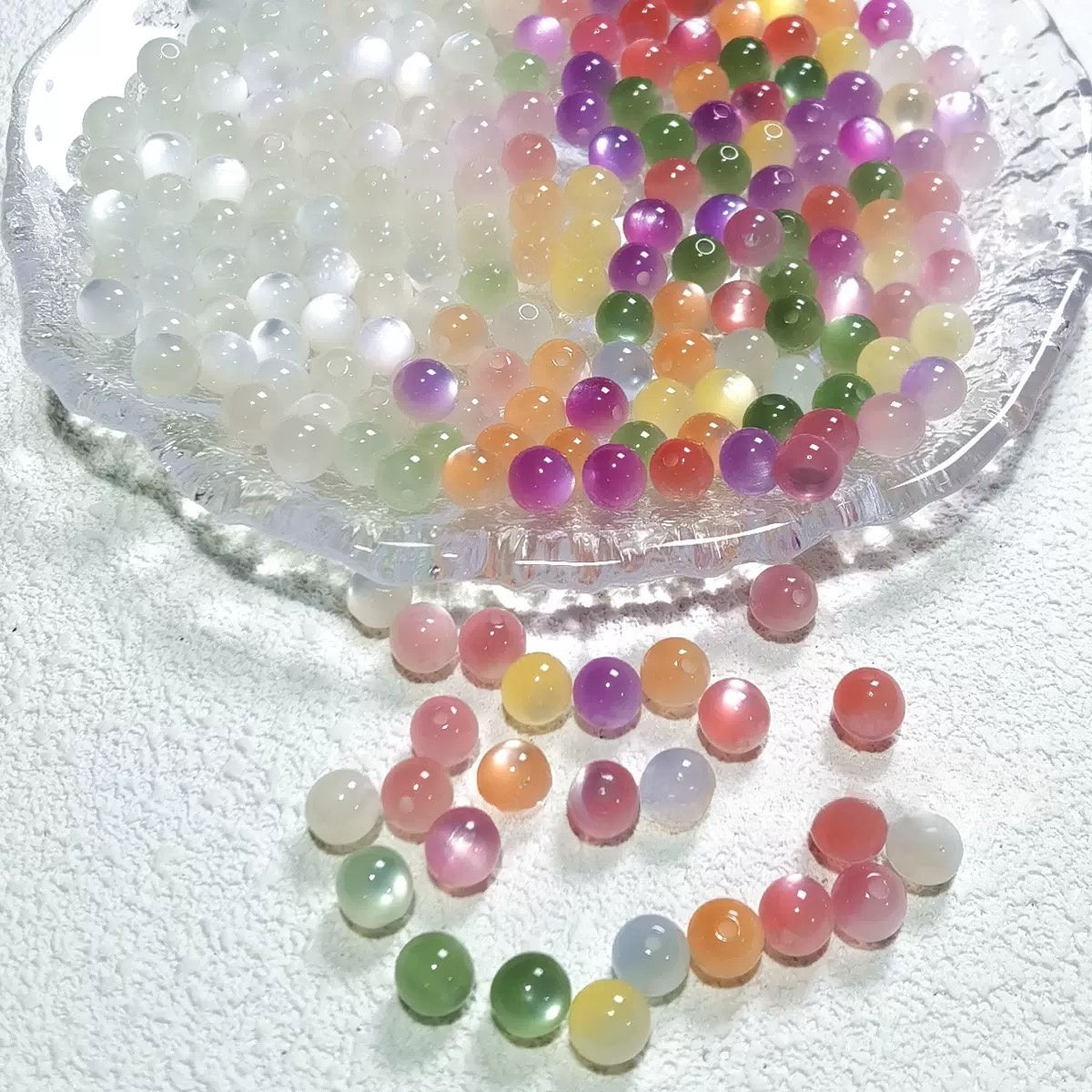 color changing resin fine glitter cateye beads Lucky Bags--Crazy shop